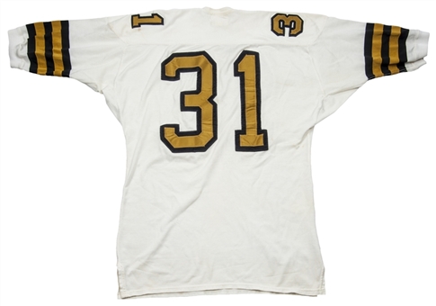 1967 Jim Taylor Game Used New Orleans Saints White Jersey (MEARS A9.5)